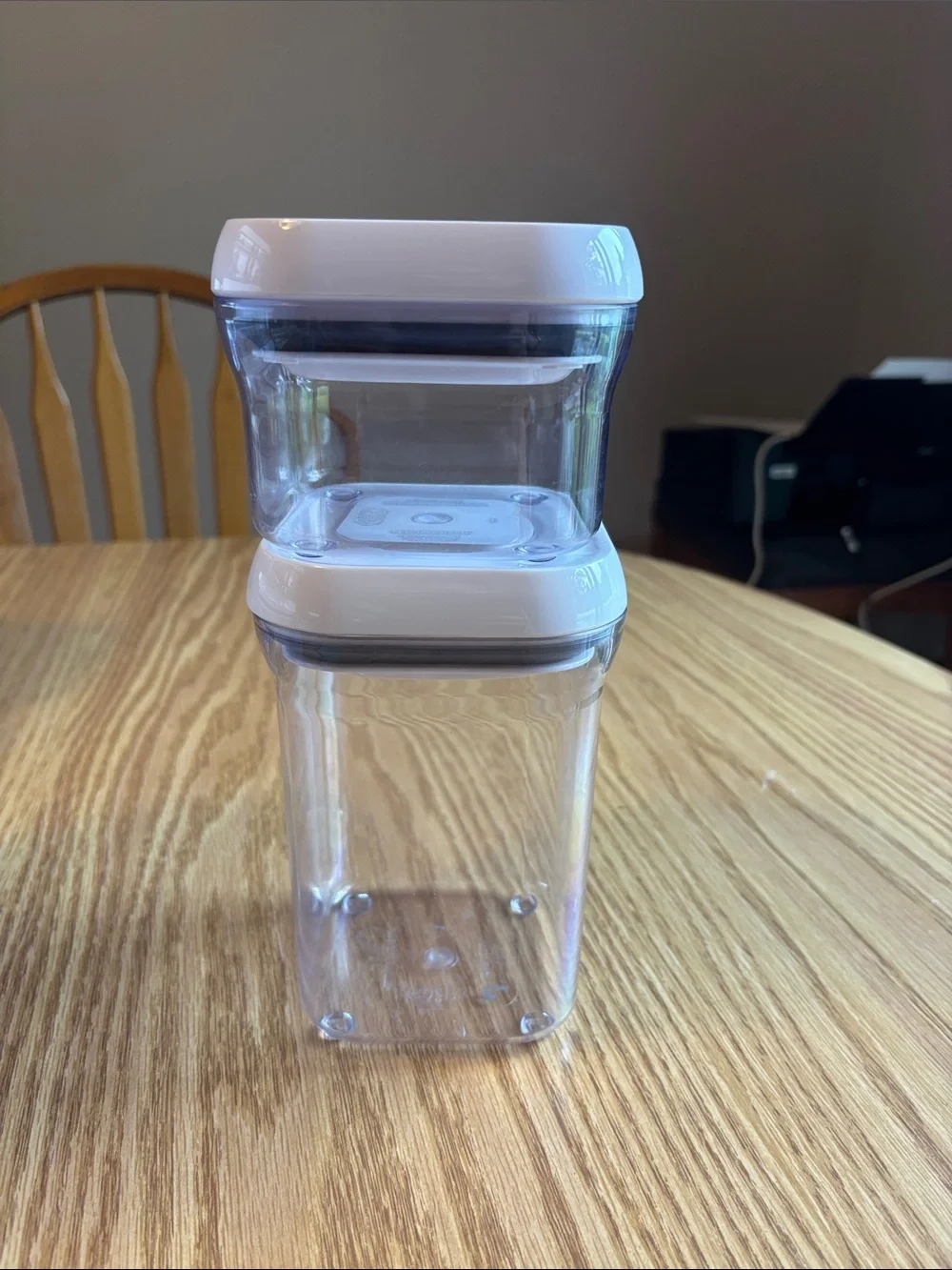 OXO Clear Plastic Food Storage Containers with White Lids - 2-Piece Set